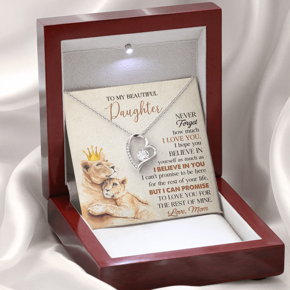 To My Beautiful Daughter From Mom Necklace