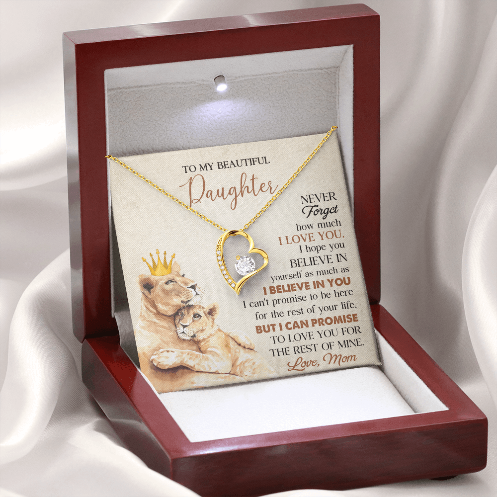 To My Beautiful Daughter From Mom Necklace