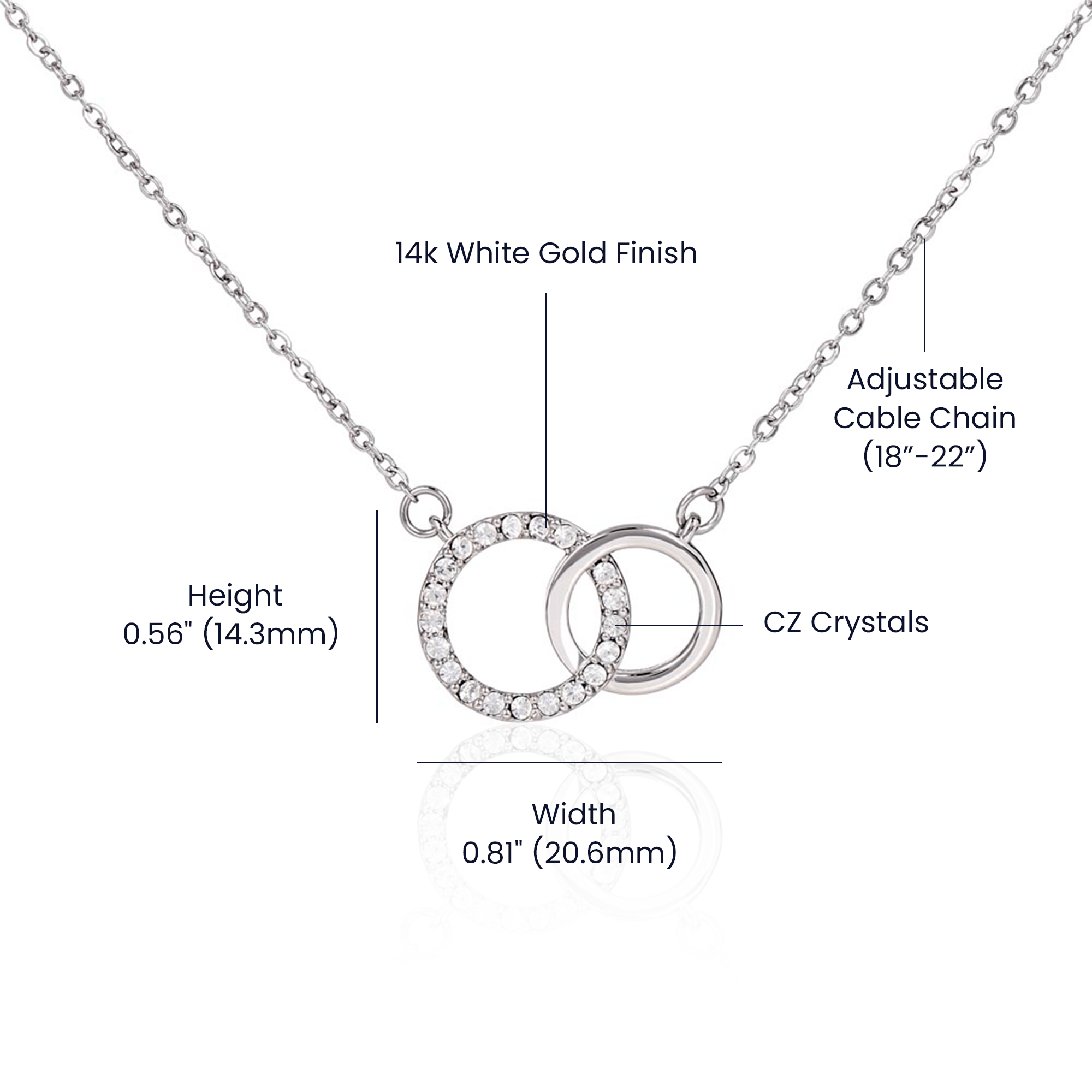 To My Sister Perfect Pair Necklace | Peachy Floral