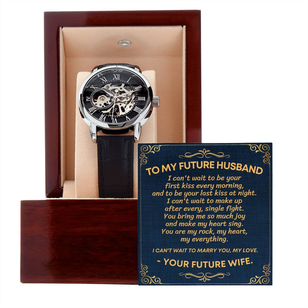 To My Future Husband Skeleton Watch