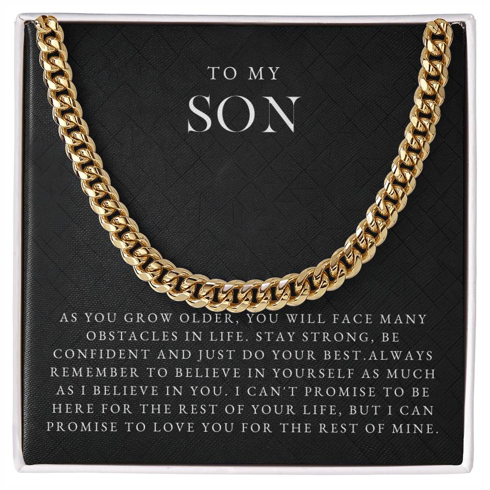 To My Son Necklace (As You Grow Older)
