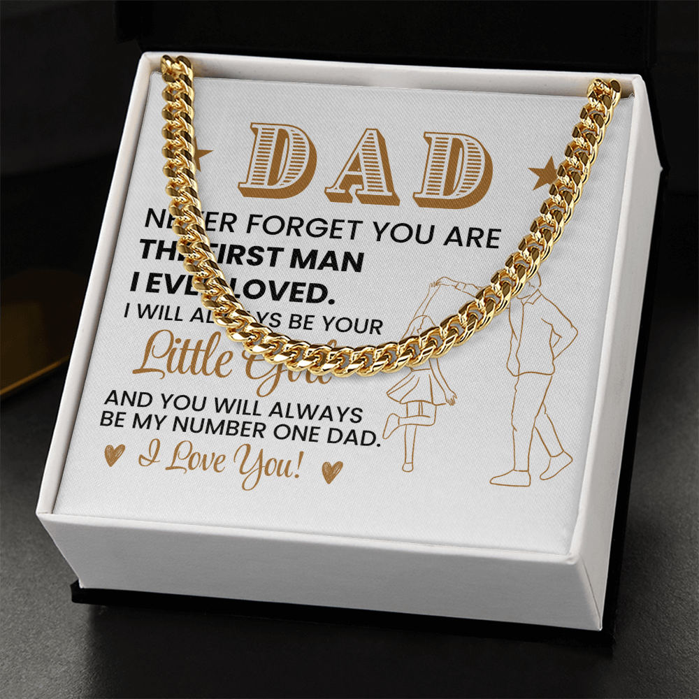 To My Dad From Daughter Necklace