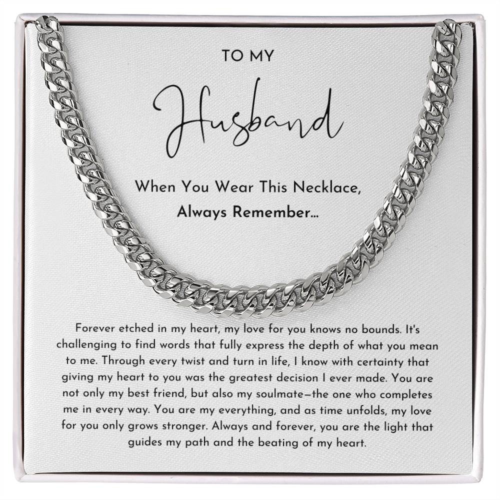 To My Husband Necklace