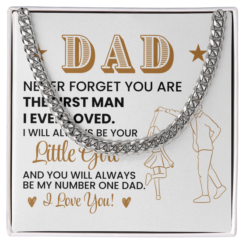 To My Dad From Daughter Necklace