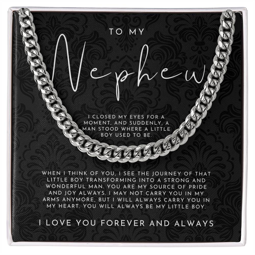 To My Nephew (I  Closed My Eyes) Necklace