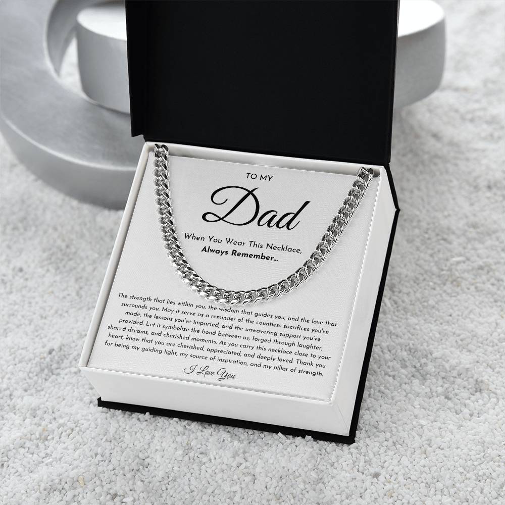 To My Dad Necklace
