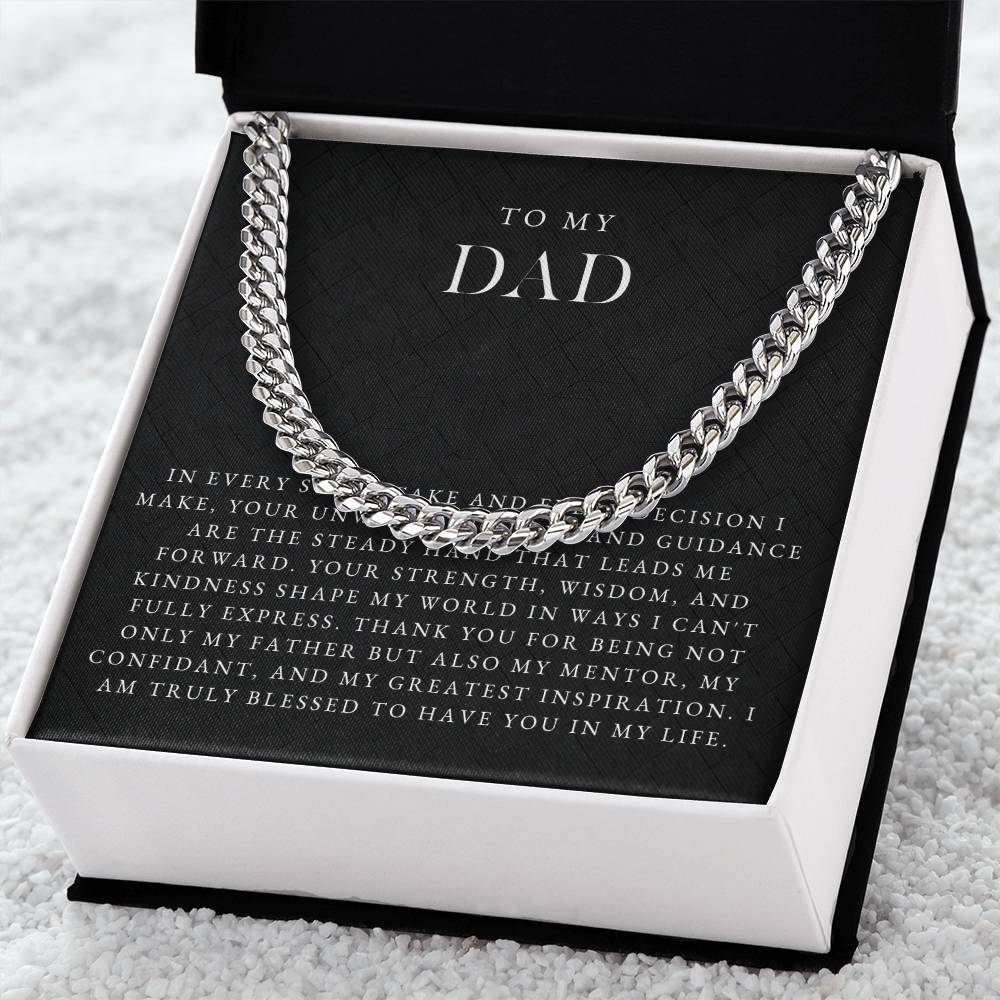 To My Dad Necklace (In Every Step I Take)