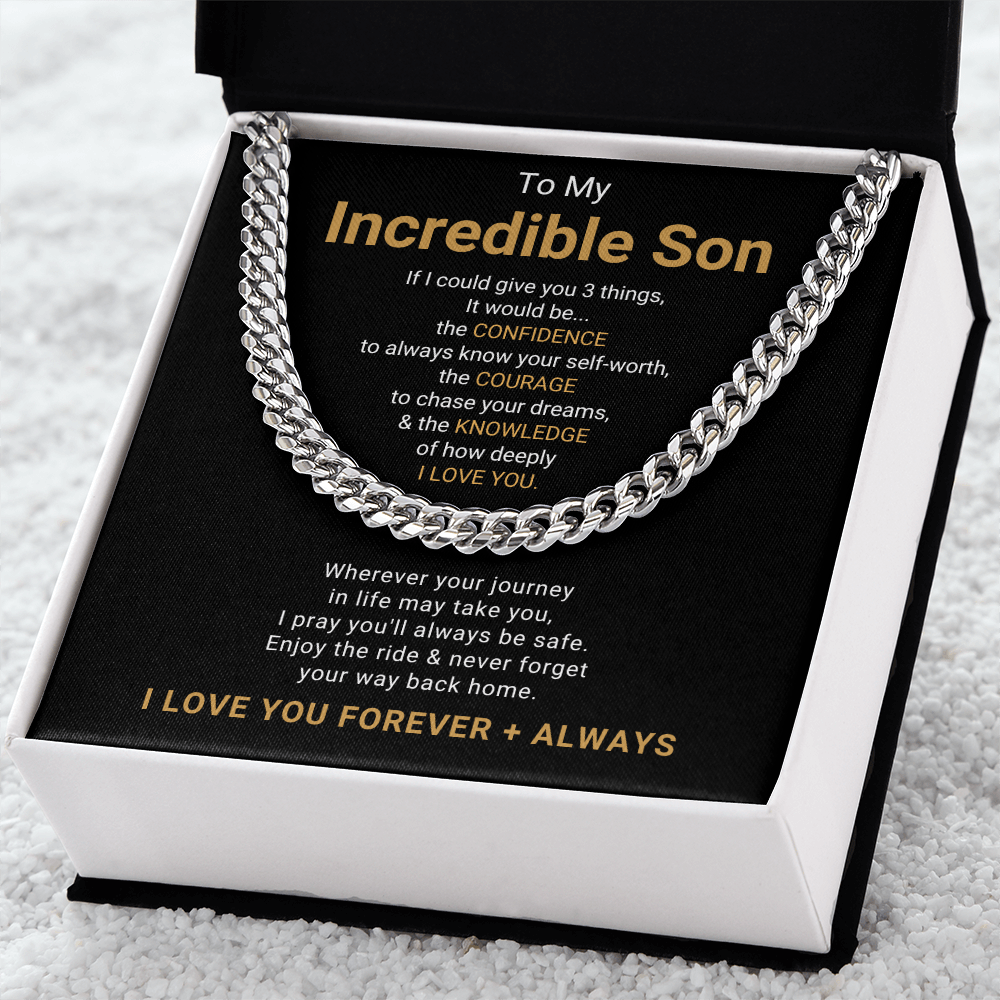 To My Incredible Son Necklace