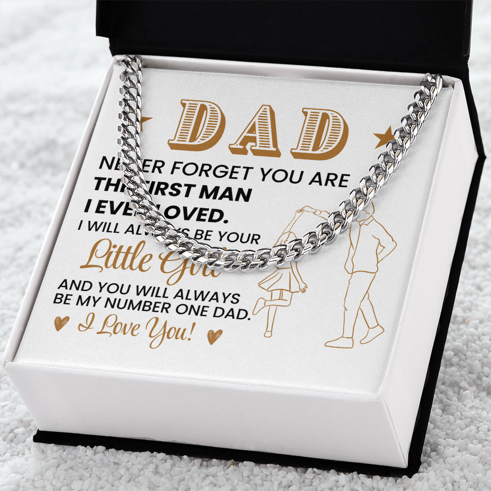 To My Dad From Daughter Necklace