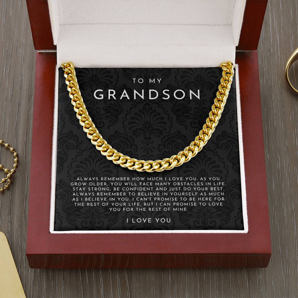 To My Grandson Necklace
