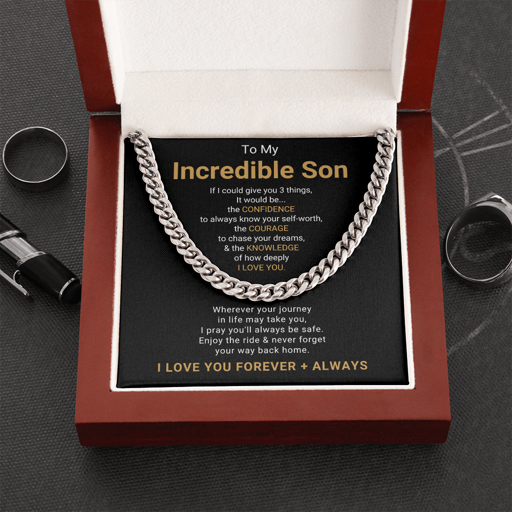 To My Incredible Son Necklace