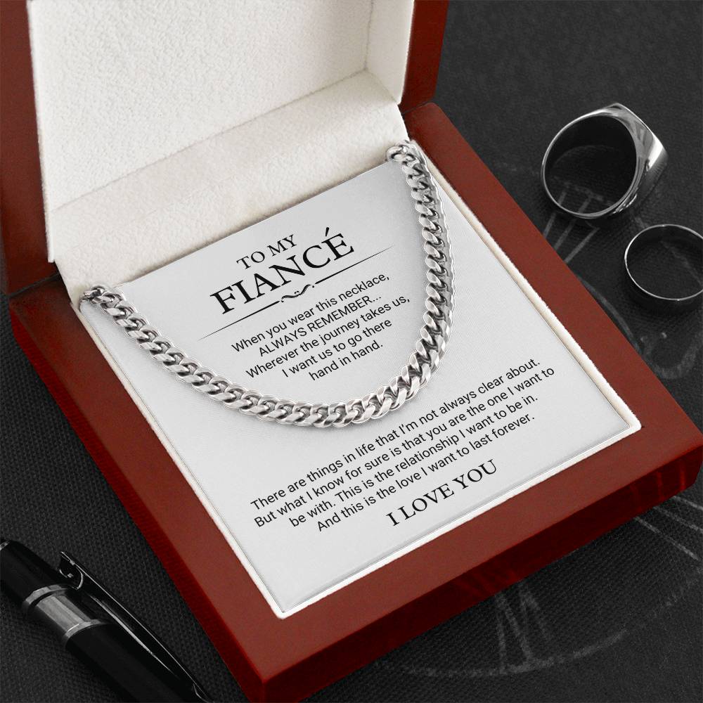 To My Fiancé Necklace