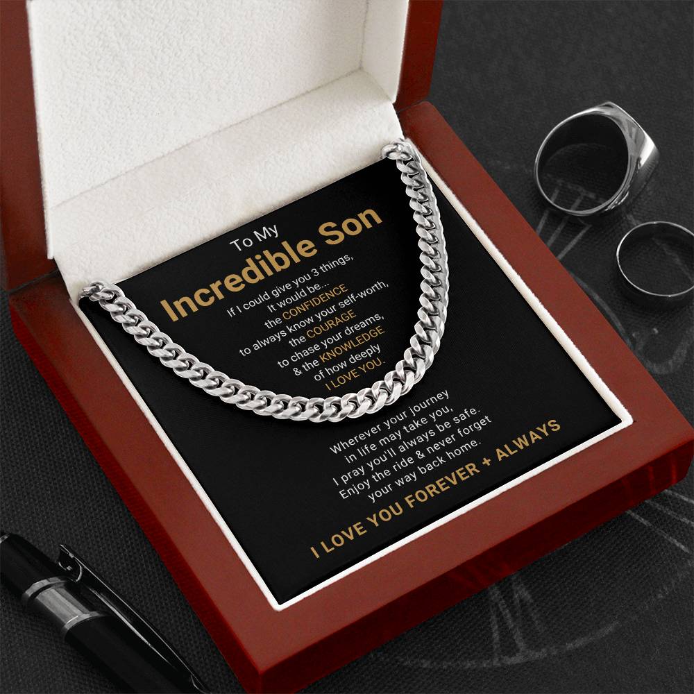 To My Incredible Son Necklace