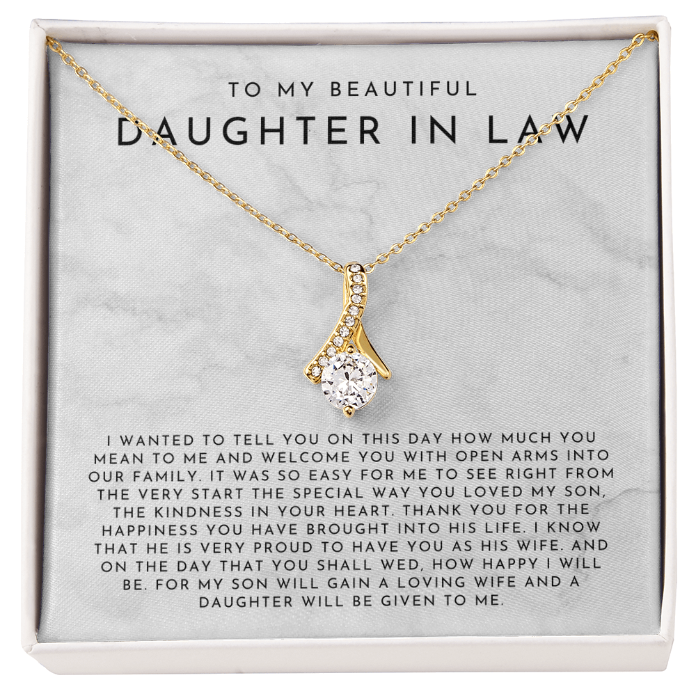 To My Daughter In Law Necklace