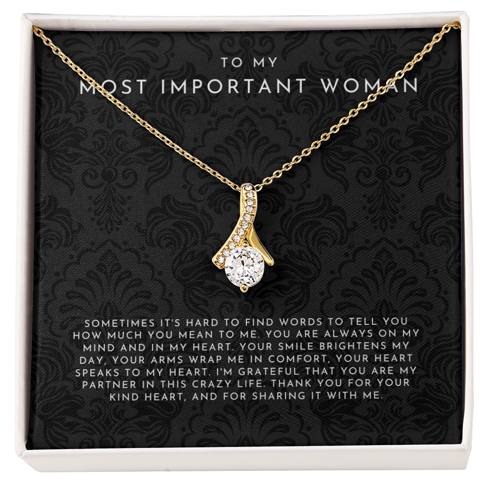 To My Most Important Woman Necklace