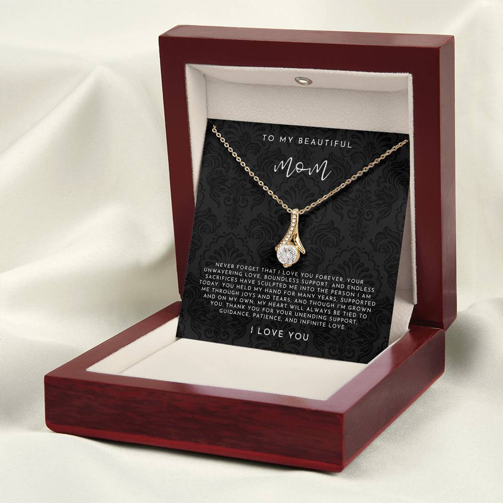 To My Beautiful Mom Necklace