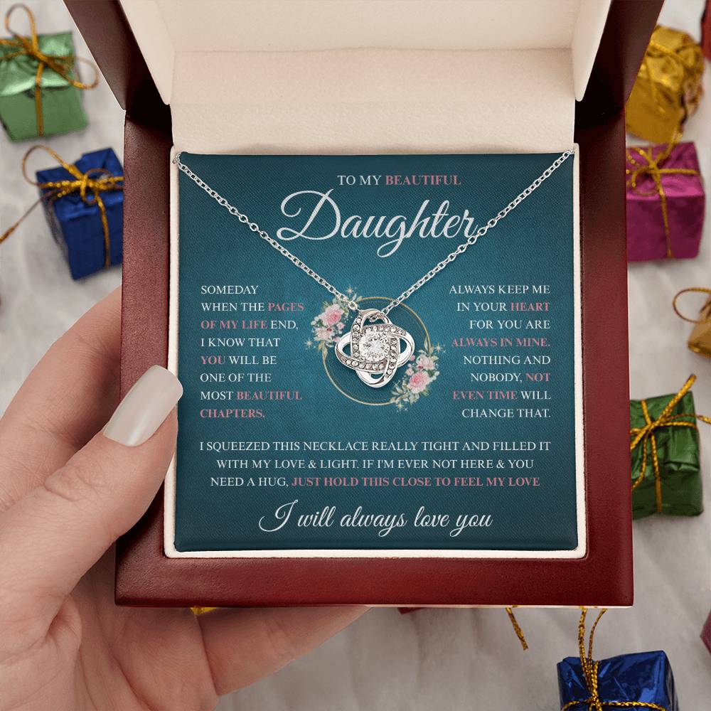 To My Daughter Necklace (Someday When The Pages End)