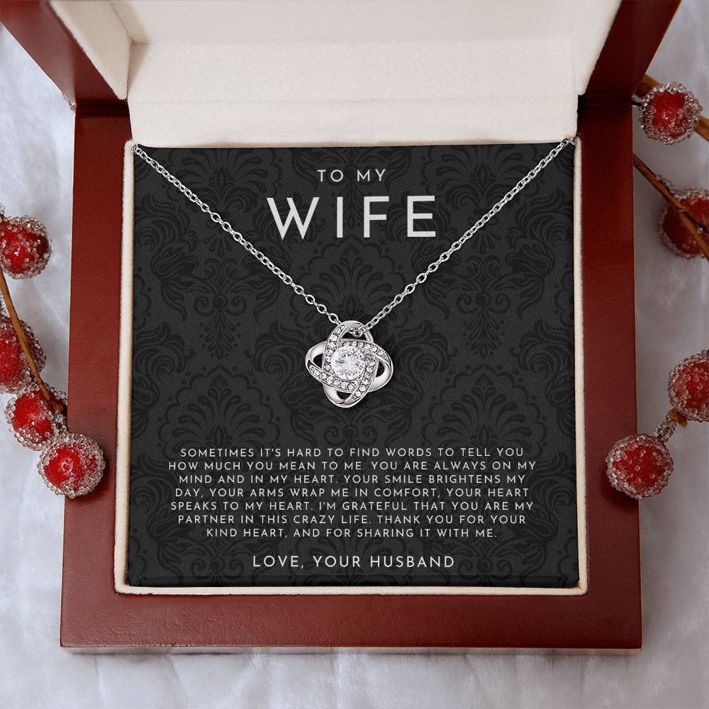 Wife Love Knot Necklace