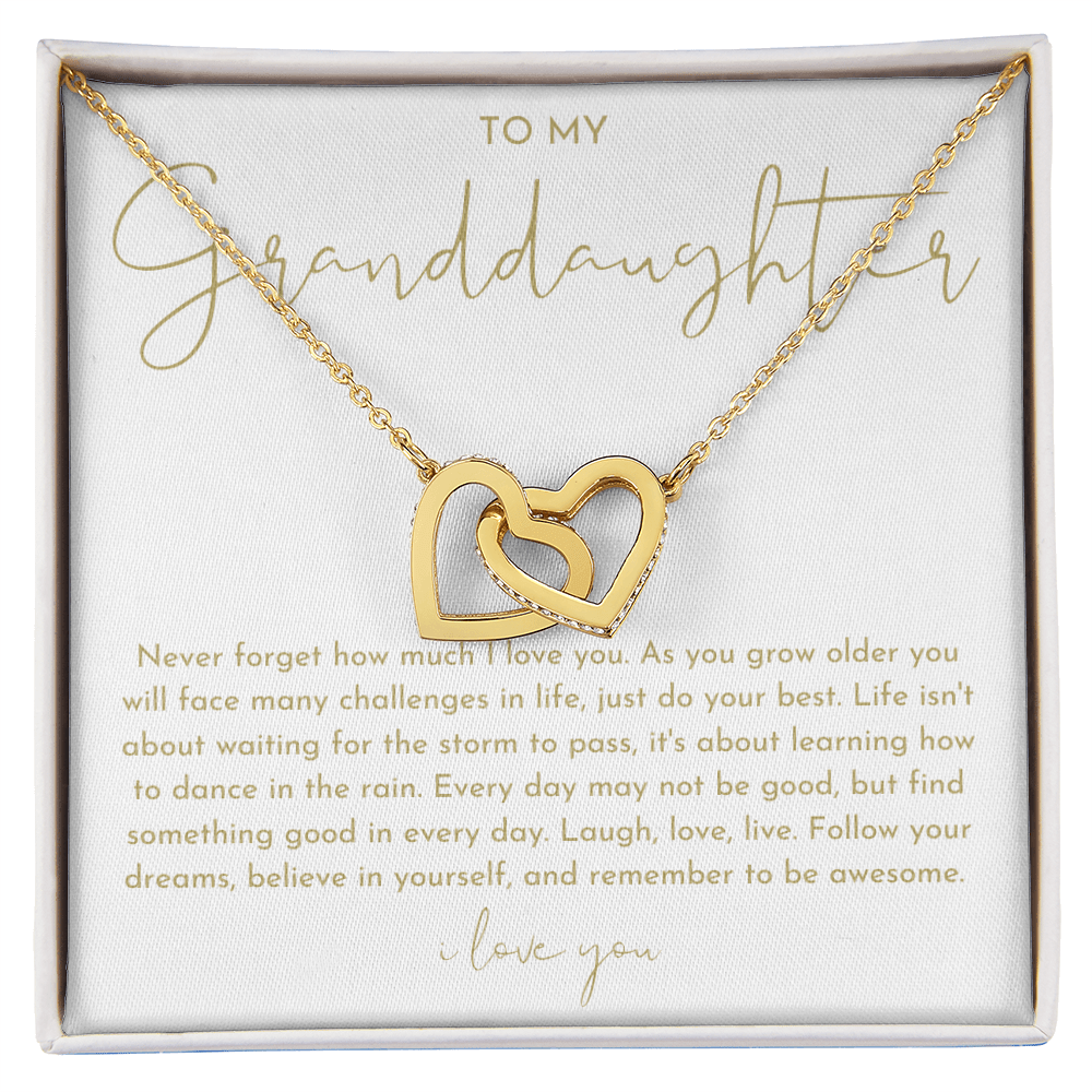 To My Granddaughter Necklace (Never Forget How Much I Love You)