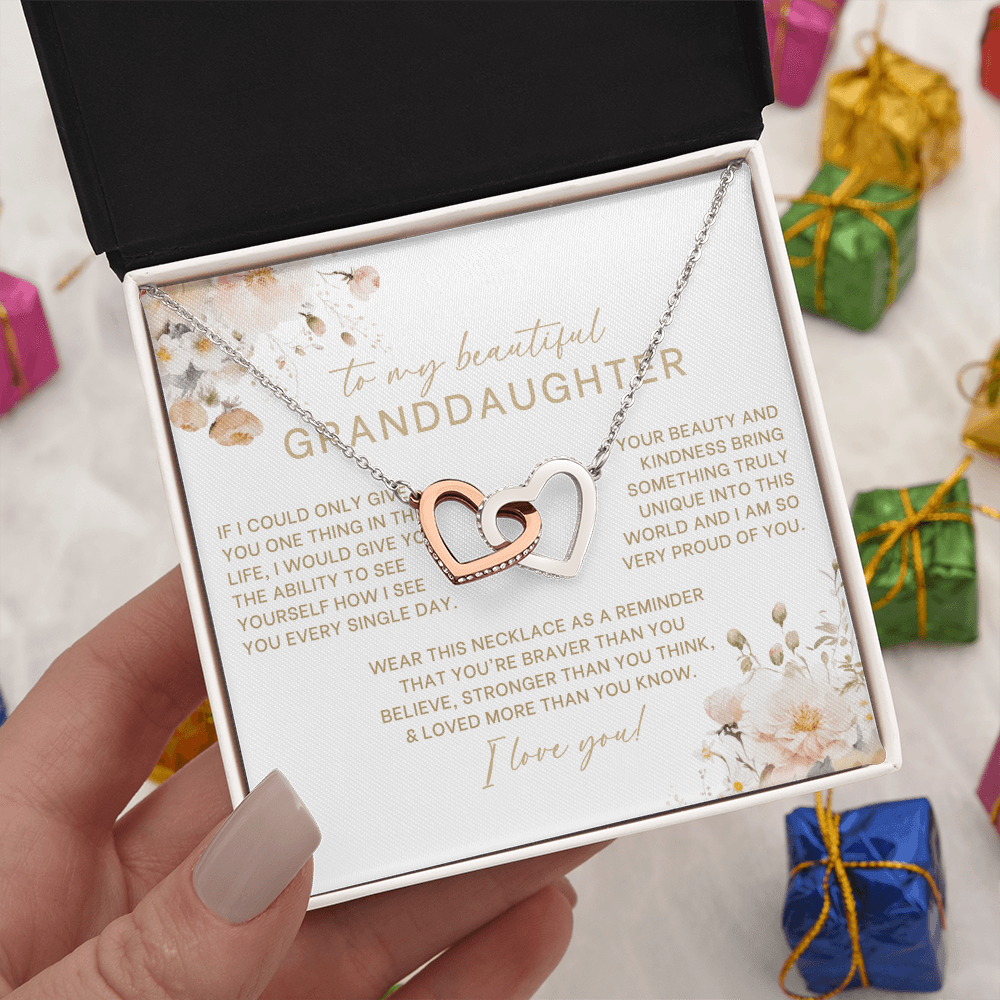 To My Granddaughter Necklace (If I Could Only Give You One Thing)