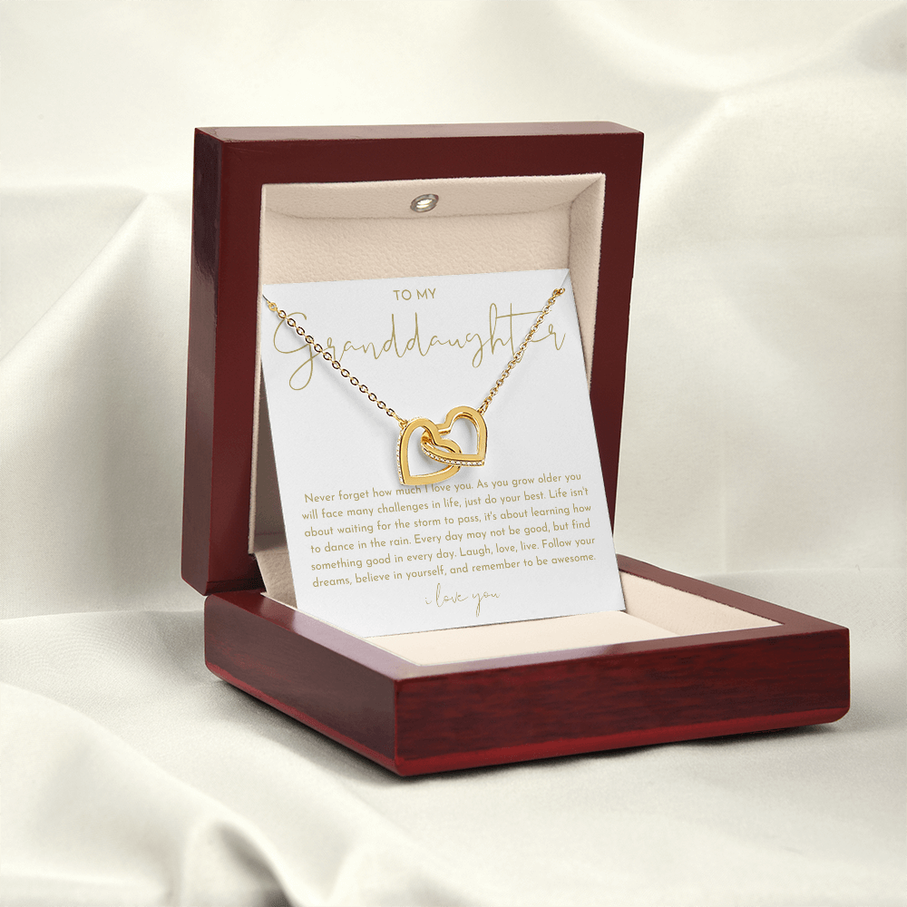 To My Granddaughter Necklace (Never Forget How Much I Love You)