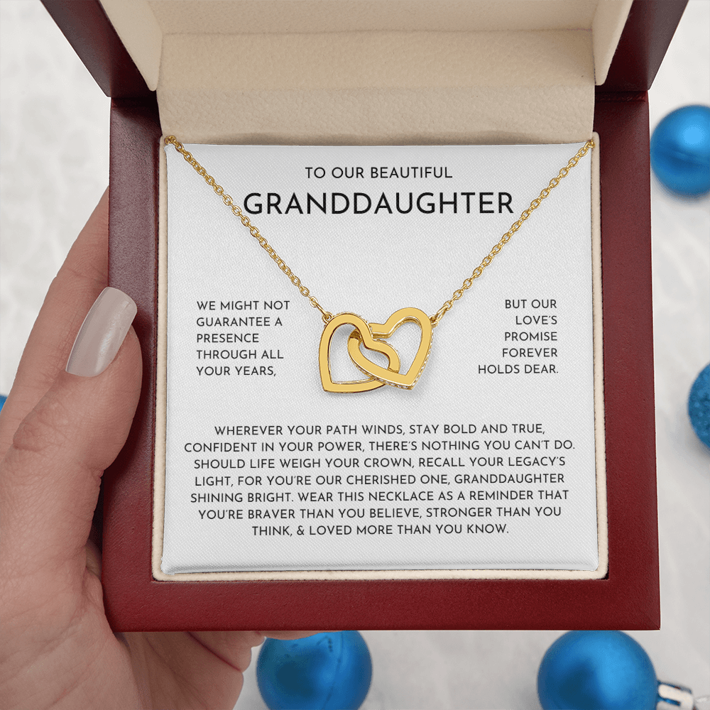 To Our Granddaughter Hearts Necklace