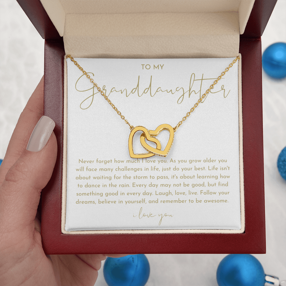 To My Granddaughter Necklace (Never Forget How Much I Love You)