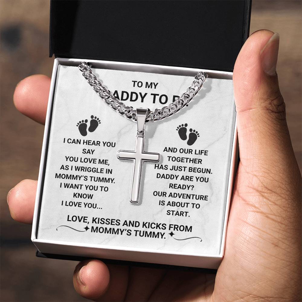 To My Daddy To Be Necklace
