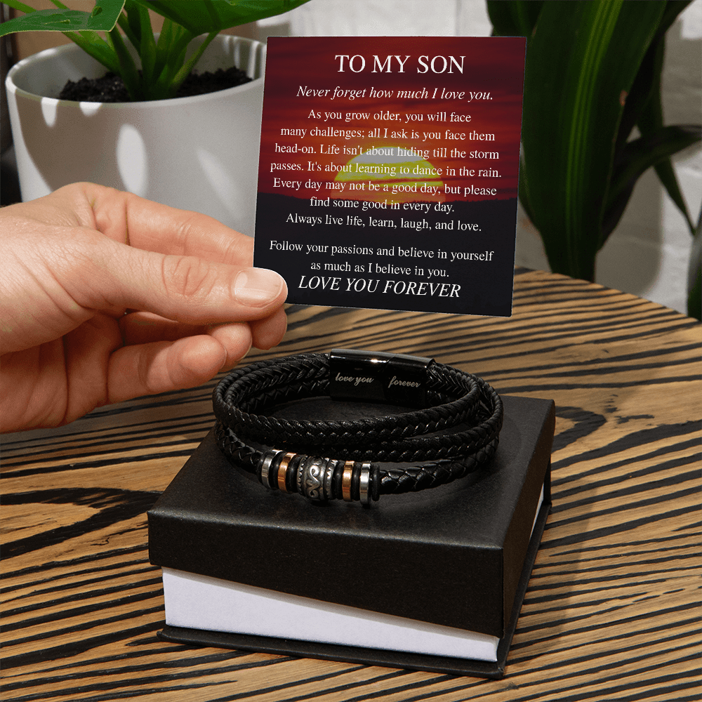 To My Son (Never Forget) Bracelet