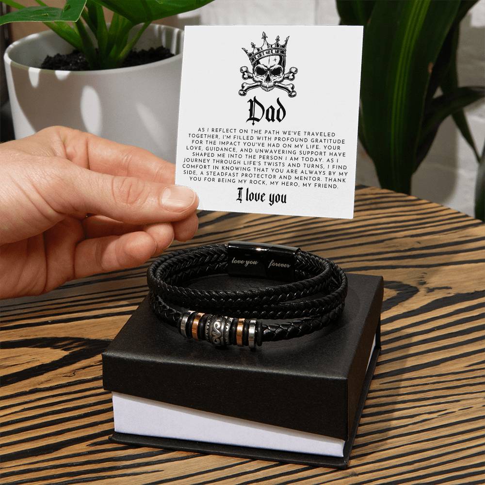 Skull King Dad Bracelet