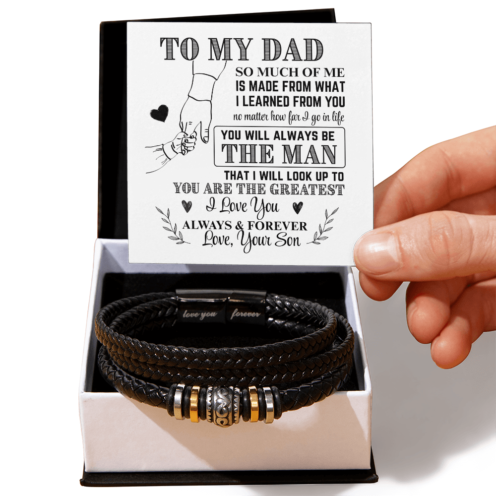 To My Dad From Son Bracelet
