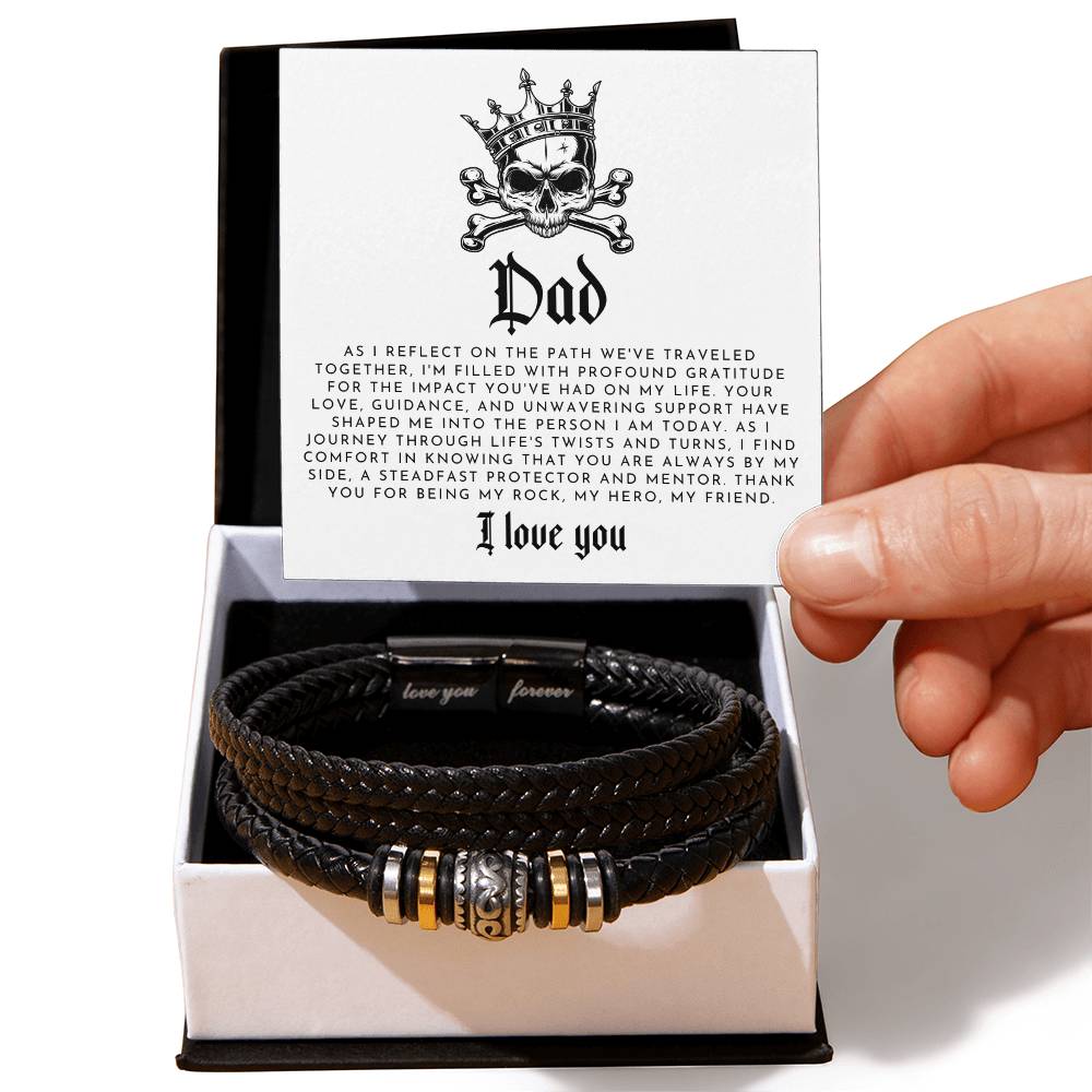 Skull King Dad Bracelet