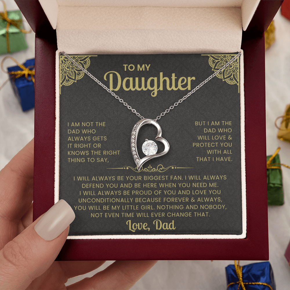 To My Daughter Necklace (But I Am The Dad That Will Love)