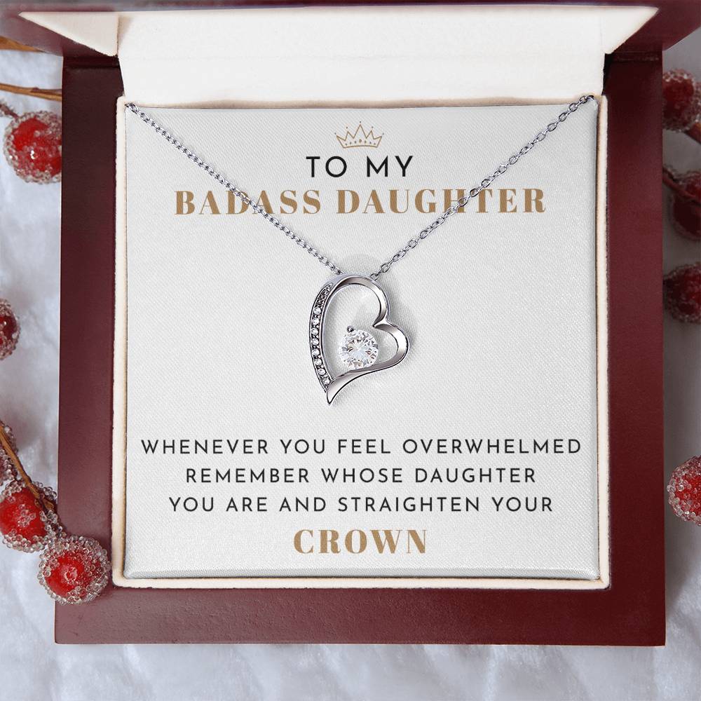 To My Badass Daughter Necklace