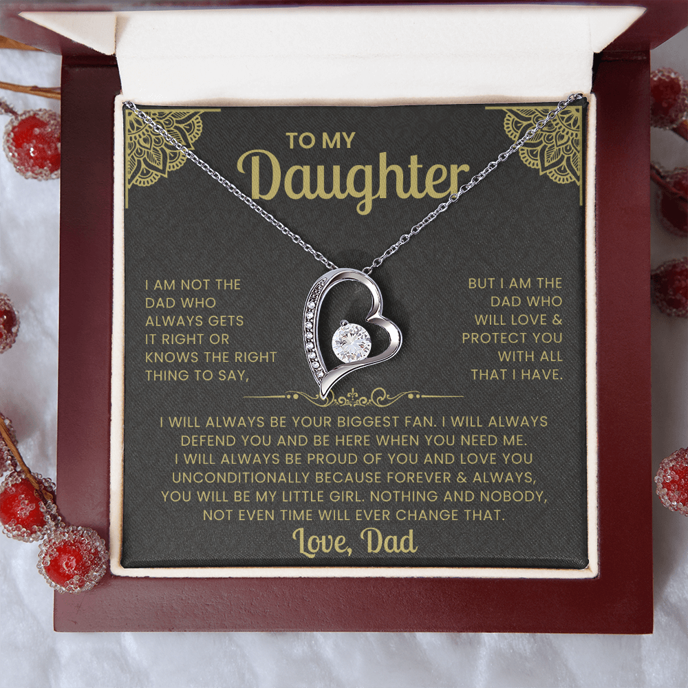 To My Daughter Necklace (But I Am The Dad That Will Love)
