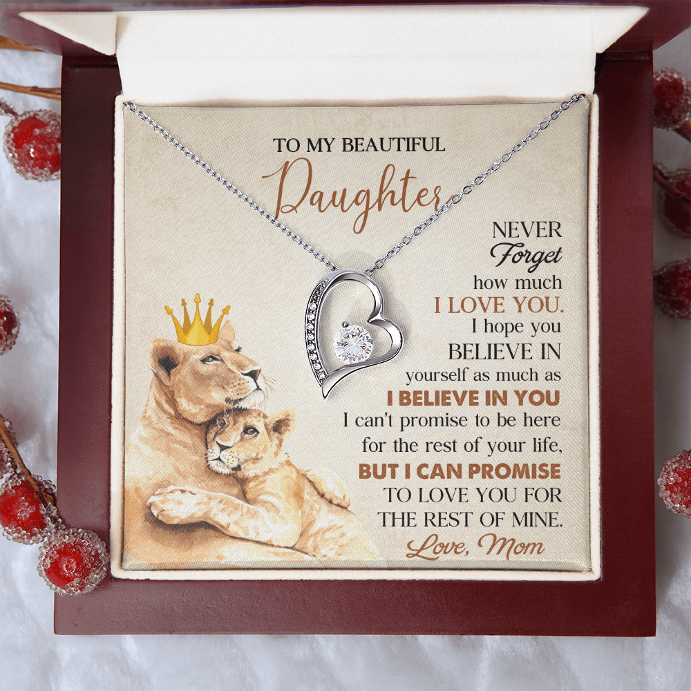 To My Beautiful Daughter From Mom Necklace