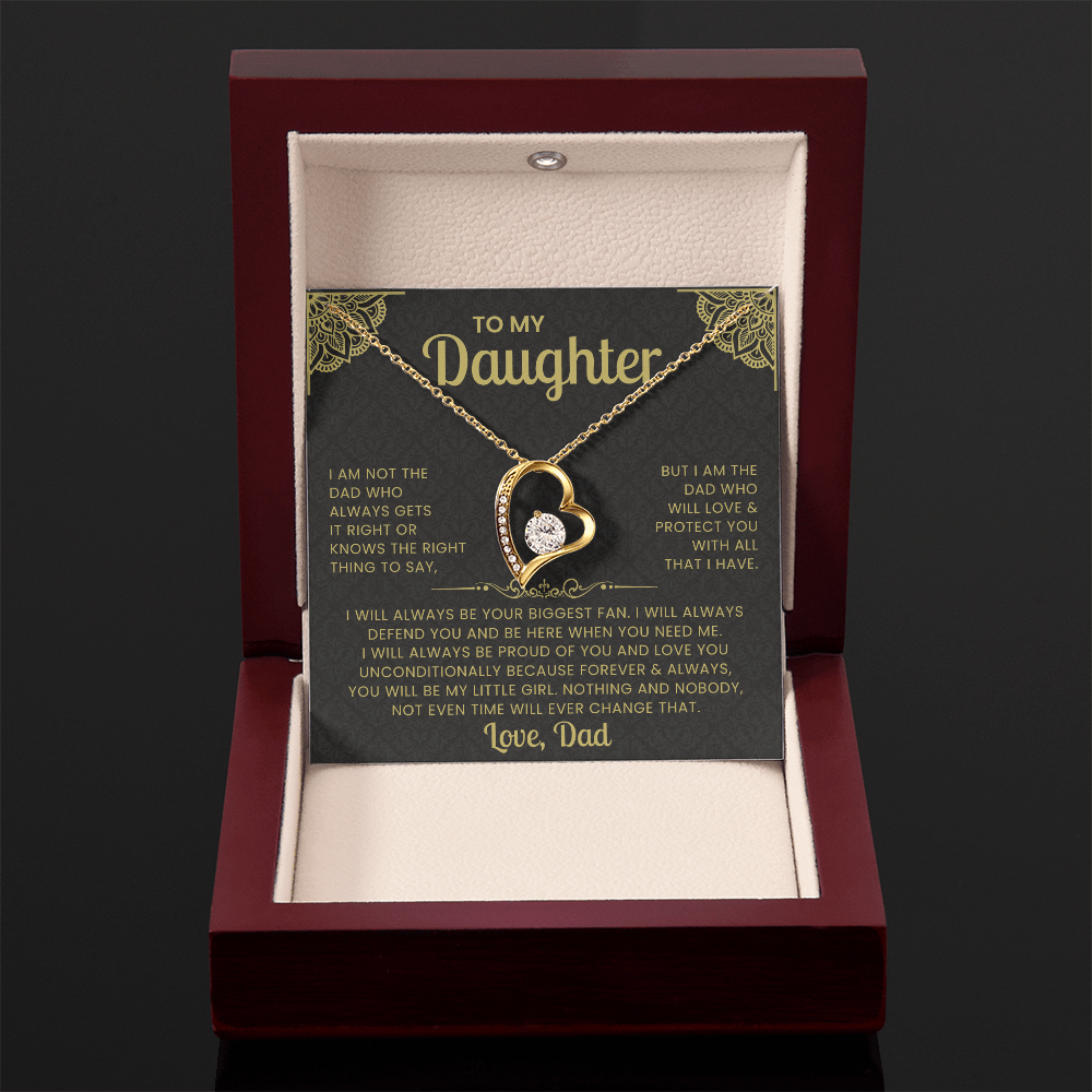 To My Daughter Necklace (But I Am The Dad That Will Love)