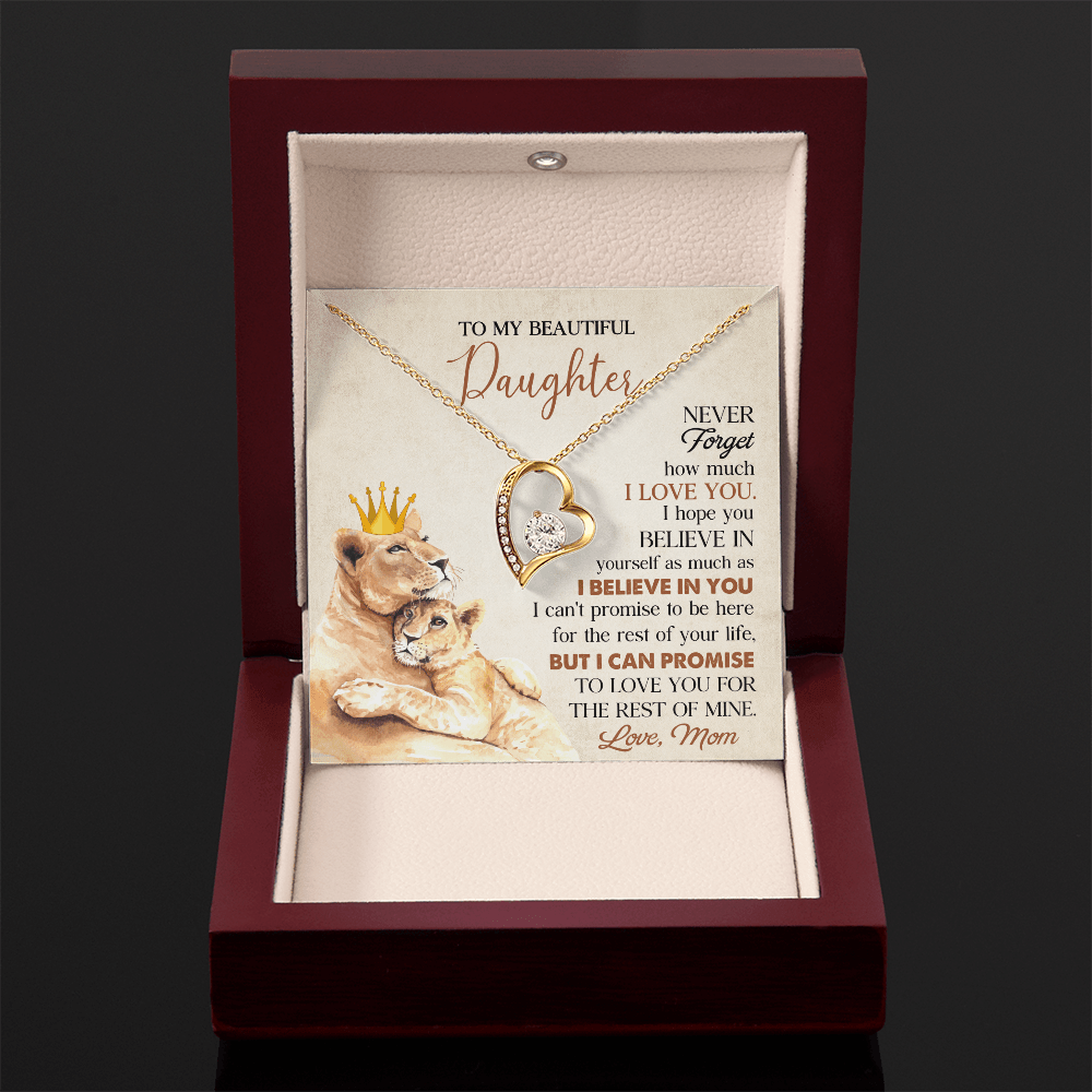 To My Beautiful Daughter From Mom Necklace