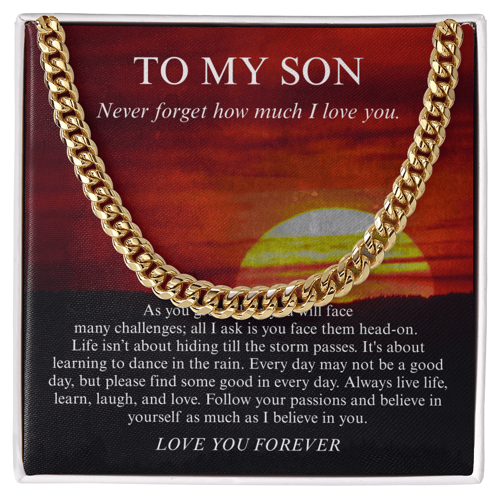 To My Son Love You Forever Necklace