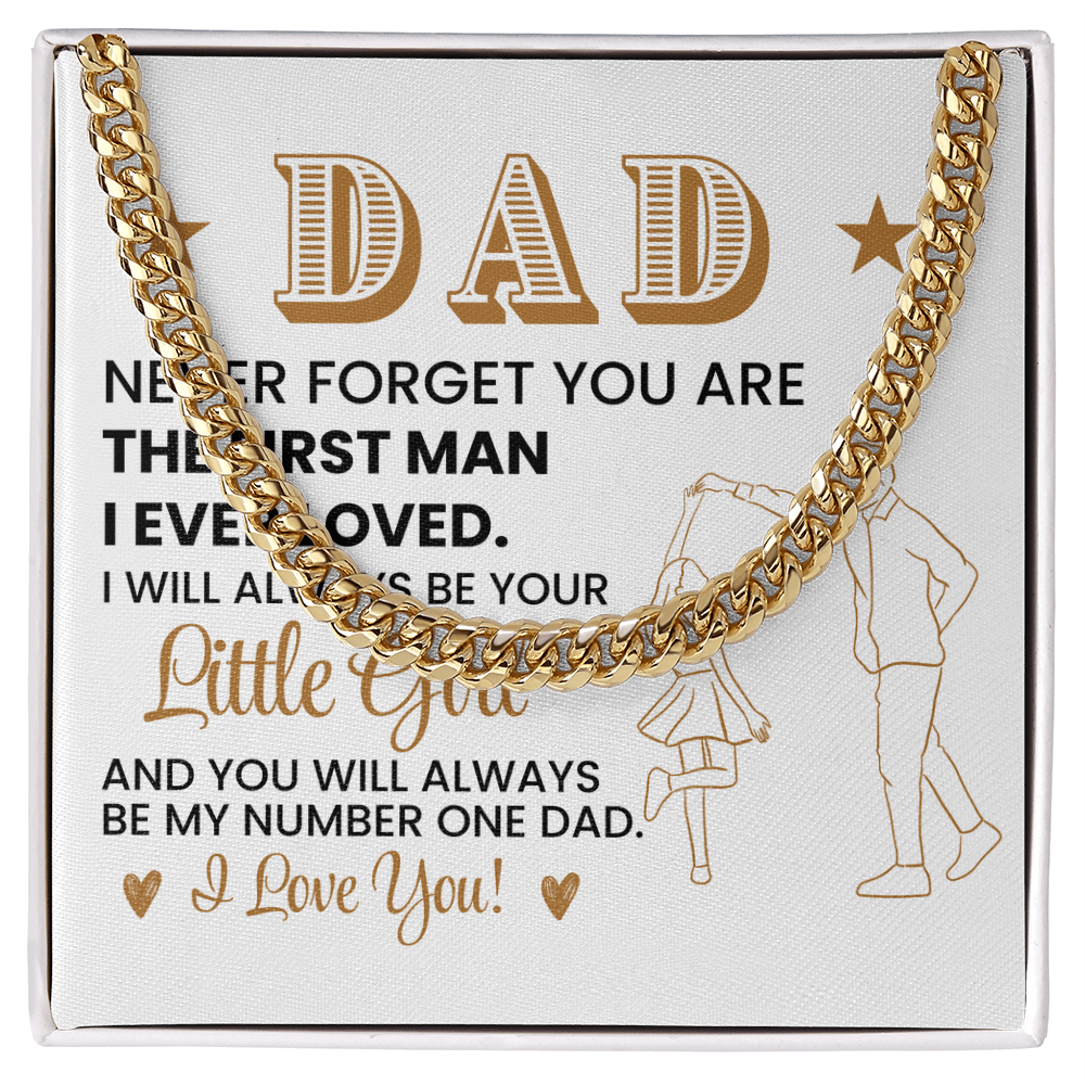 To My Dad From Daughter Necklace