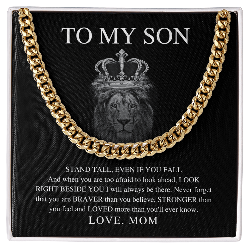 To My Son Necklace From Mom