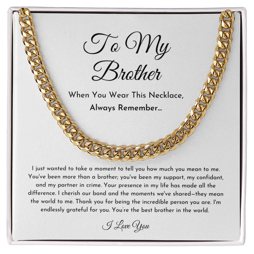 To My Brother Necklace (I Wanted To Take A Moment)