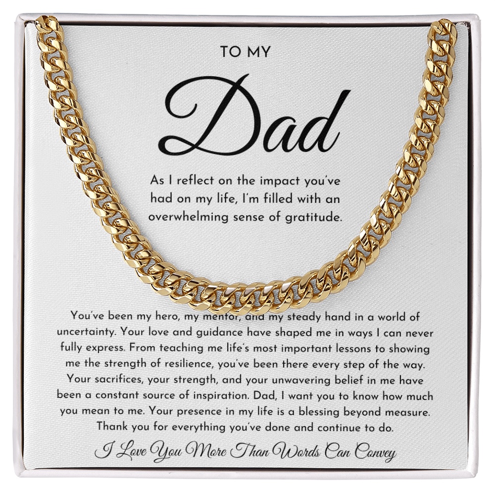 To My Dad Necklace (As I Reflect)