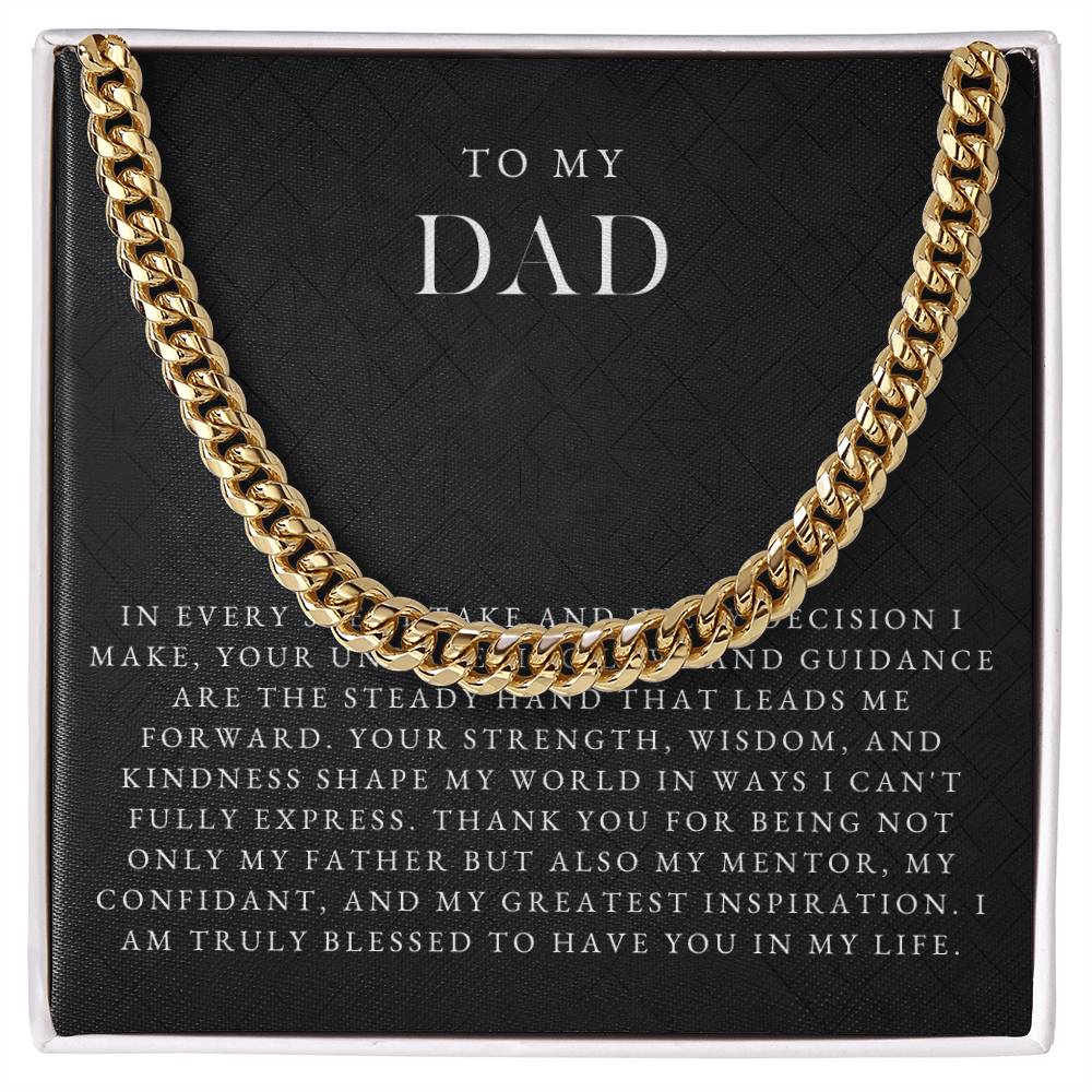 To My Dad Necklace (In Every Step I Take)