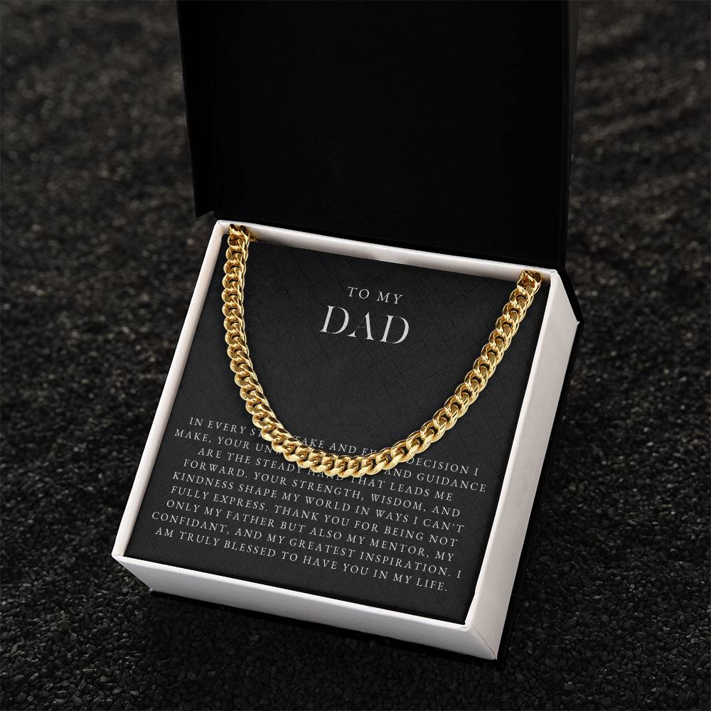 To My Dad Necklace (In Every Step I Take)