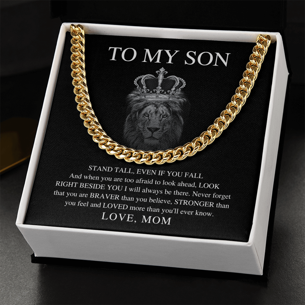 To My Son Necklace From Mom