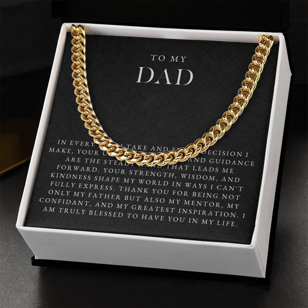To My Dad Necklace (In Every Step I Take)