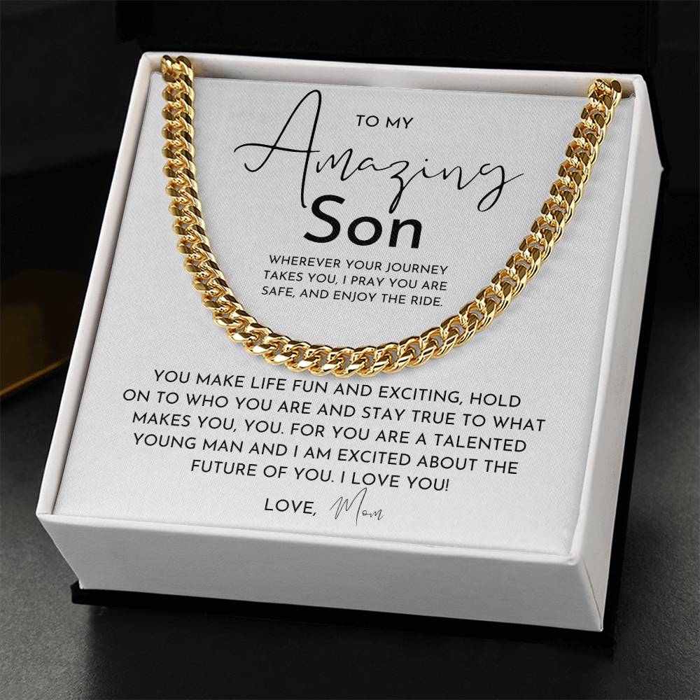 To My Amazing Son - Necklace From Mom