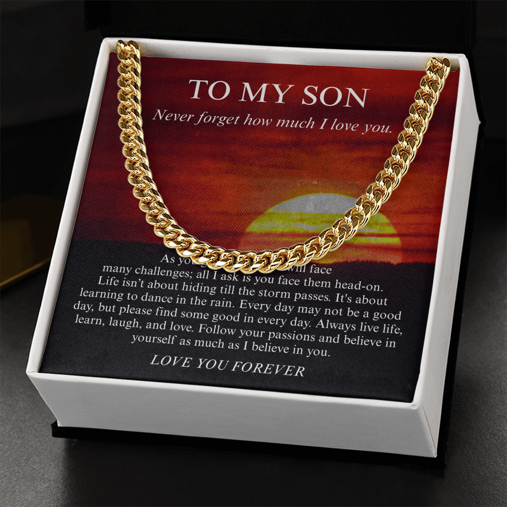 To My Son Love You Forever Necklace