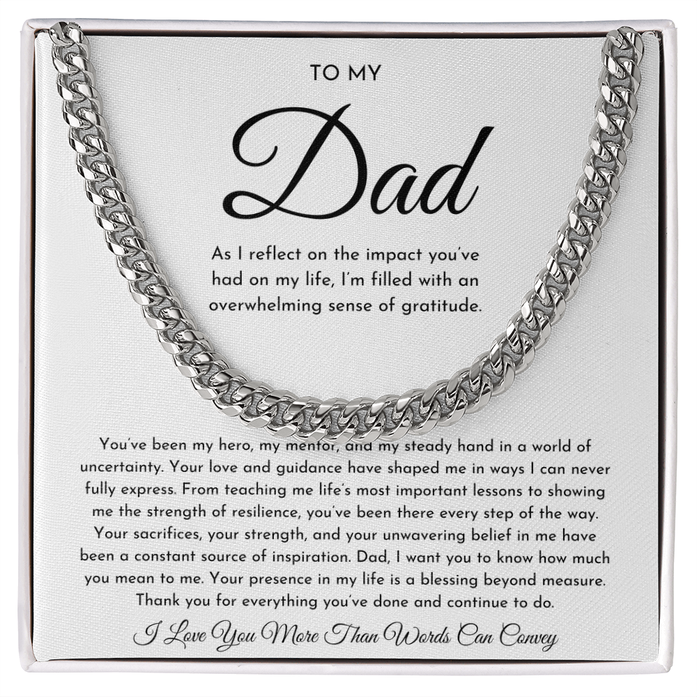 To My Dad Necklace (As I Reflect)
